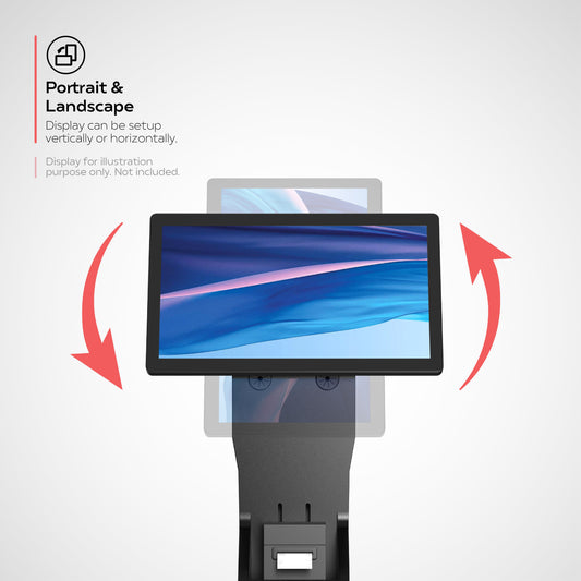 Toast Sleek Floor Kiosk Stand – Black